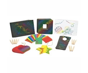 Kreative leker - Colorations - Scratch Art with Design Classroom Set 166 pcs. - CHARTMAG