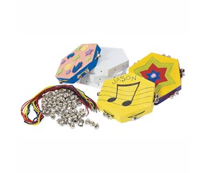 Kreative leker - Colorations - Make your own Papier-mâché Tambourine Set of 12 - CHJINGLE