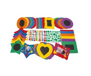 Kreative leker - Colorations Foam Photo Frames with Self-Adhesive Foam Stickers 36 pieces - EVAFK