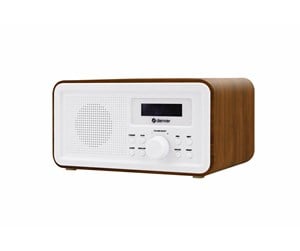 DAB, nettverks- og klokkeradio - DENVER DAB-30DW Dark Wood - DAB+/FM - Mono - DAB-30DW Dark Wood