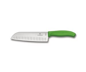 Kjøkkenredskaper - Victorinox Swiss Classic Santoku Knife - 17 cm - Green - V-6.85 26.17L4B