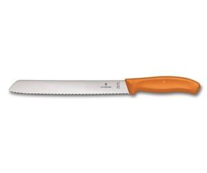 Kjøkkenredskaper - Victorinox Swiss Classic Serrated Bread Knife - 21 cm - Orange - V-6.86 36.21L9B