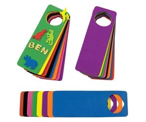 Kreative leker - Colorations - Decorate your own Foam Door Hanger Set of 24 - CHDOORS