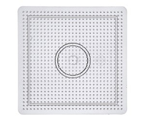 Kreative leker - Creativ Company Iron-on bead board Square Clear 14.5 x 14.5cm - 753010