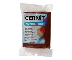 Byggesett - Creativ Company Cernit Modeling Clay Brown 56 grams - 78023