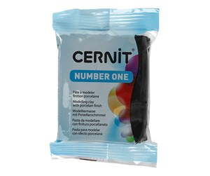 Byggesett - Creativ Company Cernit Modeling Clay Black 56 grams - CE0900056100