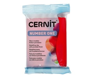 Byggesett - Creativ Company Cernit Modeling Clay Christmas Red 56 grams - 78036