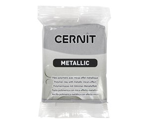 Byggesett - Creativ Company Cernit Modeling Clay Silver 56 grams - 78123