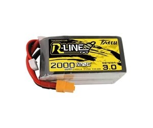 Fjernstyrt - Gens ace &Tattu R-Line Version 3.0 2000mAh 14.8V 120C 4S1P XT60 battery - TAA20004S12X6