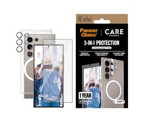 Mobil - Beskyttelsesglass - CARE by PanzerGlass Flagship 3-in-1 Bundle Samsung Galaxy S25 Ultra - CRRCHNUG38488