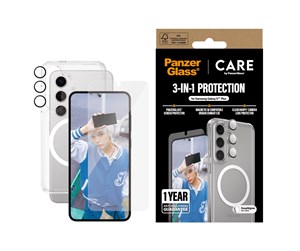 Mobil - Beskyttelsesglass - CARE by PanzerGlass Flagship 3-in-1 Bundle Samsung Galaxy S25+ - CRRCHNUG37942