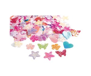 Arts & Crafts - Tilbehør - Colorations - Shiny Fabric Shapes 500pcs. - CHSHINYF