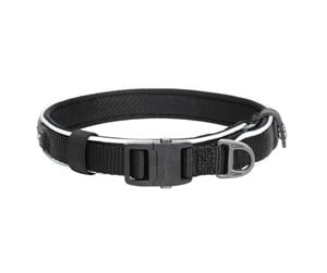 Hund - Dogness Reflective collar size S (Black) - Reflective S BLACK