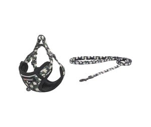 Katt - Dogness Cat set harness and leash (Daisy Black) - CAT SET DAISY