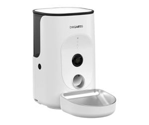 Hund - Dogness F15 WiFi 4L smart food dispenser with camera with stainless steel container (white) - F15 Stainless