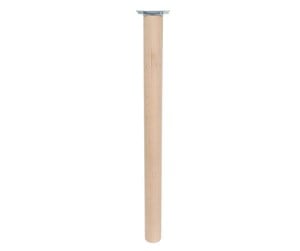 Beslag & Hengsler  - Home>it Round table leg with straight bracket Ø55 x 70 cm beech wood. 100% FSC - 11330