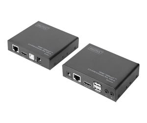 Repeater & Transceiver - DIGITUS DS-55505 - Extender Set - KVM / audio / USB extender - HDBaseT 2.0 - DS-55505