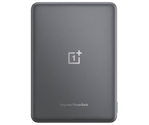 Nødlader - OnePlus Slim Magnetic Power Bank 5000mAh Nødlader - Grey - 5000 mAh - 5411100015