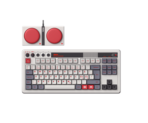 Tastatur - 8BitDo Retro Mechanical Keyboard - N Edition - ISO - Nordisk - Grå - RET00488