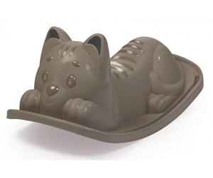 Babyleker - Smoby Rocking Cat Gray - 830105