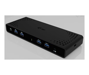 Dokkingstasjon - I-Tec - docking station - USB-C / USB4 / Thunderbolt 3 / Thunderbolt 4 - 2 x HDMI 2 x DP++ - 1GbE - CADUA4KDOCKPDB