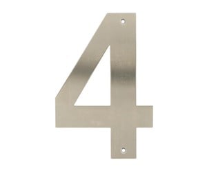 Beslag & Hengsler  - Home>it house number 4 stainless steel - 13018