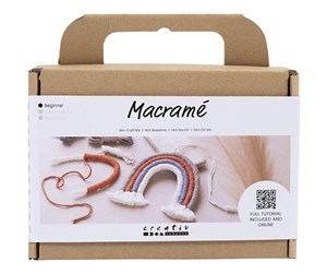 Arts & Crafts - Tilbehør - Creativ Company Mini DIY Kit Macramé - Rainbow - 977553