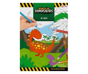 Kreative leker - World of Dinosaurs Super Coloring Book - 46989D