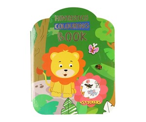 Kreative leker - Wins Holland - Fantastico Coloring and Sticker Book - Jungle - B260-junlge