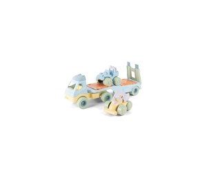 Leketøysbil - Dantoy Pastel Recycled - Truck with 2 Cars and plastic wheels - 2788