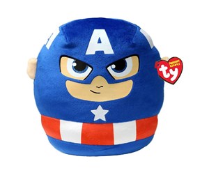 Dukker, Bamser & Utstyr - Ty Beanie Captain America Squish a Boo 31cm - 2012044