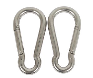 Sikkerhetsutstyr - Home>it fireman's snap hook Ø10 x 100 mm stainless steel 2 pcs. - 20469