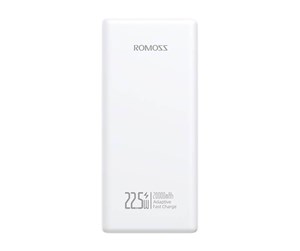 Nødlader - ROMOSS Powerbank PRC20 20000mAh 22.5W (white) Nødlader - Hvit - 20000 mAh - PRC20-151-1133H