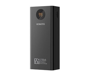 Nødlader - ROMOSS Powerbank PEA27S Pro 27000mAh 65W (black) Nødlader - Svart - 27000 mAh - PEA27-282-2133H