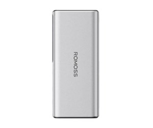 Nødlader - ROMOSS PPU20 20000mAh 130W Powerbank (silver) Nødlader - Sølv - 20000 mAh - PPU20-128-S533H