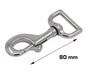 Beslag & Hengsler  - Home>it Carabiner 80 mm stainless steel - 20483