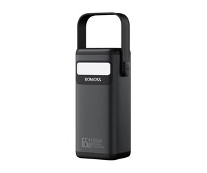 Nødlader - ROMOSS Powerbank PMT40 4000mAh 65W (black) Nødlader - Svart - 4000 mAh - PMT40-182-2133H