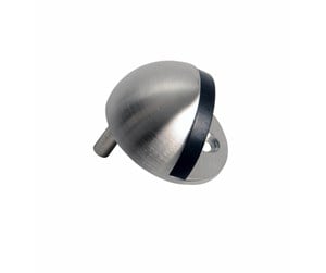 Beslag & Hengsler  - Home>it door stop for floor Ø4.5 x 2.5 cm brushed steel - 13158