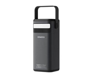 Nødlader - ROMOSS Powerbank PMT75-DC 75000mAh 280W 240Wh (black) Nødlader - Svart - PMT75-1E2-2133H