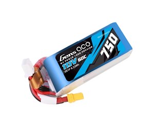 Fjernstyrt - Gens ace &Tattu 750mAH 11.1V 60C 3S1P Lipo battery with XT30 connector - GEA7503S60X3