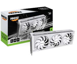 Grafikkort - Inno3D GeForce RTX 5080 X3 OC White - 16GB GDDR7 RAM - Grafikkort - N50803-16D7X-17605211