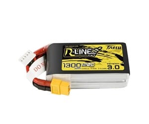 Fjernstyrt - Gens ace &Tattu R-Line Version 3.0 1300mAh 14.8V 120C 4S1P XT60 battery - TAA13004S12X6