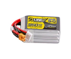 Fjernstyrt - Gens ace &Tattu R-Line Wersja 5.0 850 mAh 14.8 V 4S1P 150C XT30U-F - TAA8504S15X3