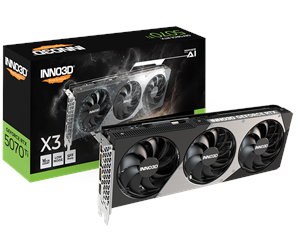 Grafikkort - Inno3D GeForce RTX 5070 Ti X3 - 16GB GDDR7 RAM - Grafikkort - N507T3-16D7-176068N