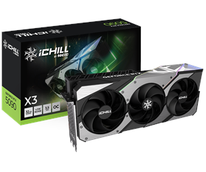 Grafikkort - Inno3D GeForce RTX 5090 iCHILL X3 - 32GB GDDR7 RAM - Grafikkort - C50903-32D7X-175967H