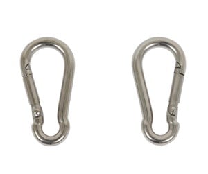 Beslag & Hengsler  - Home>it Fireman’s hook Ø4x40 mm in stainless steel 2 pcs. - 5708614204610