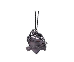 Reklameartikler - Nemesis Now - Harry Potter Hufflepuff Crest (Silver) Hanging Ornament - B6482X3