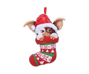 Reklameartikler - Nemesis Now - Gremlins Gizmo in Stocking Hanging Ornament 12cm - B5588T1