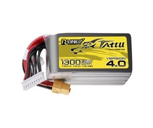 Fjernstyrt - Gens ace &Tattu R-Line Version 4.0 1300mAh 29.6V 130C 8S1P Lipo Battery Pack with XT60 Plug - TAA13008S13X6