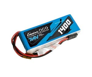 Fjernstyrt - Gens ace &Tattu 1400mAh 7.4V 2S1P LiPo battery for JR plug-in transmitter - GEA14002SRXJR